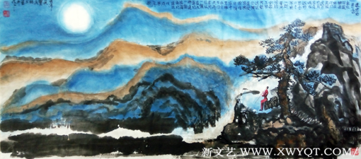 吴宝民作品 《远方的思念 》139cmx66cm